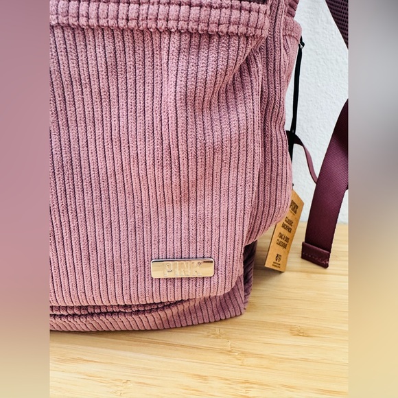 Victoria’s Secret PINK Campus School Backpack Corduroy Sheer Velvet - Picture 6 of 8